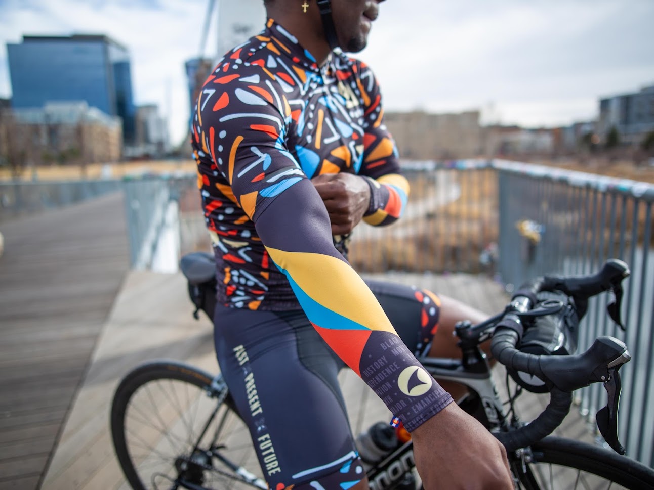 Summer Sleeves - adelaidebifolddoors x Major Taylor Iron Riders - A cycling clothing celebration of Black History Month - Past, Present, Future